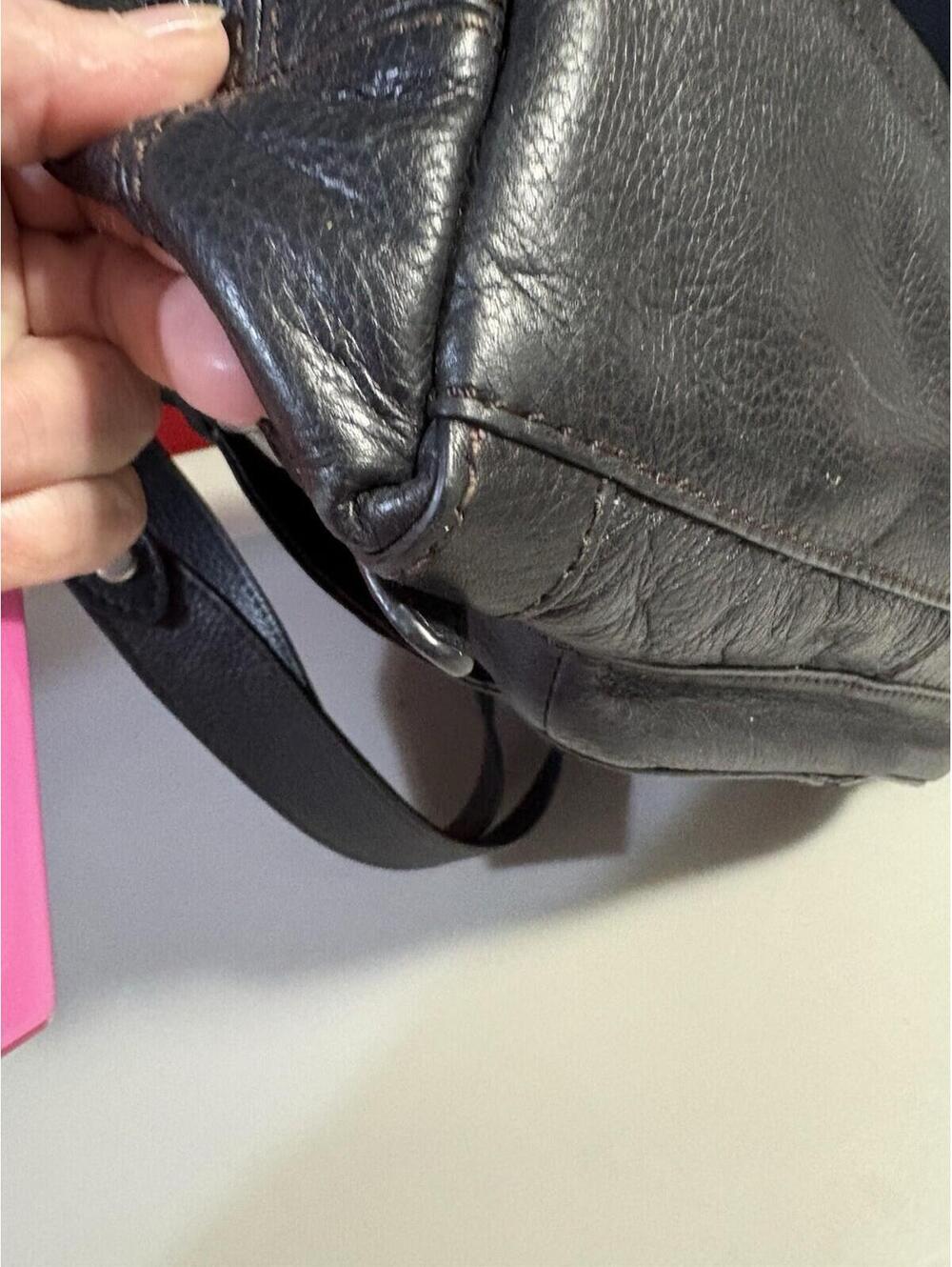 FOSSIL LONG LIVE VINTAGE BLACK LEATHER Shoulder Bag. Lots Of Space - Picture 9 of 16